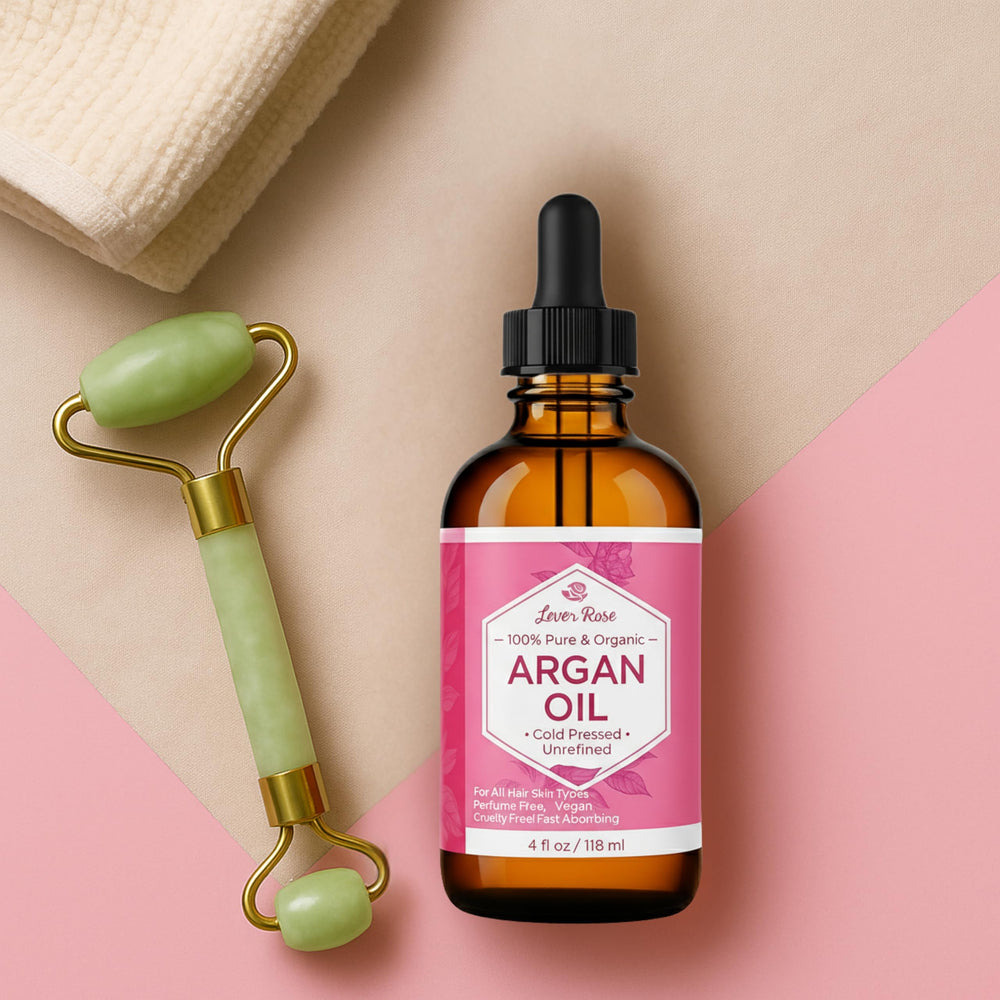 Leven Rose Moroccan sourcing highlights sustainable argan oil origins.