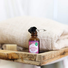 Close-up texture of Leven Rose serum highlighting lightweight hydration