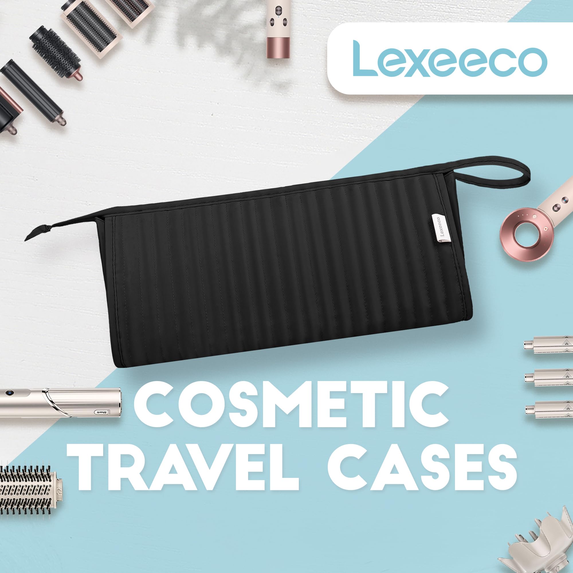 Lexeeco gift-ready travel case suitable as cosmetic bag or tool storage