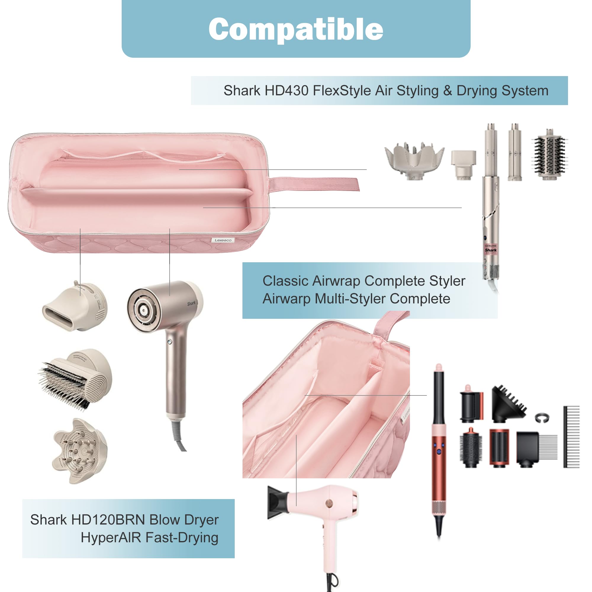 Lexeeco triangular-travel-case compact-design saves luggage space
