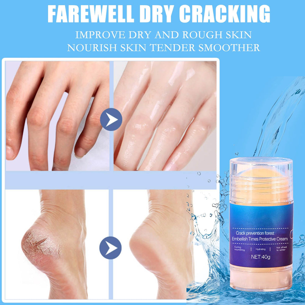 Lexenic foot cream stick applicator for quick, non-greasy moisturization on the go.