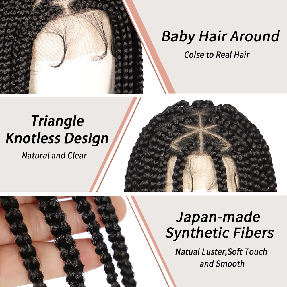 Lexqui baby hair-trimmed natural hairline closeup
