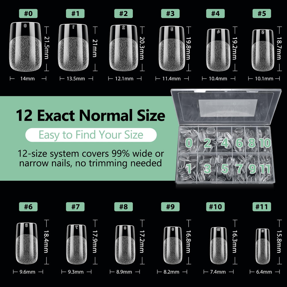 LEYKOSH matte 70-grit tips—upgraded matte surface speeds up shaping.