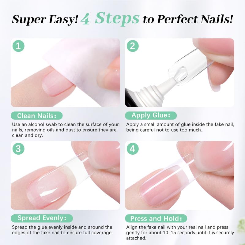 LEYKOSH nail glue 28-day durability for daily wear