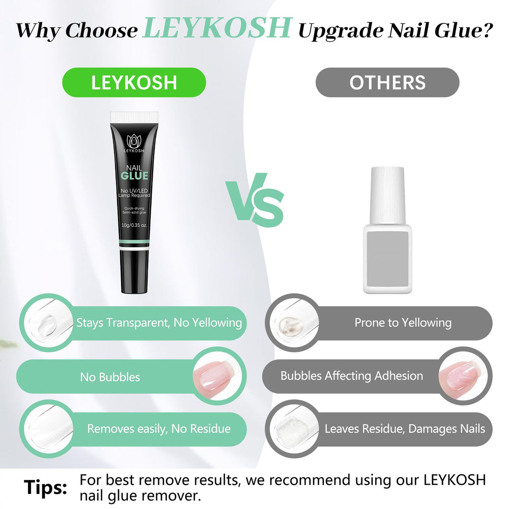 LEYKOSH nail glue no lamp required for fast curing