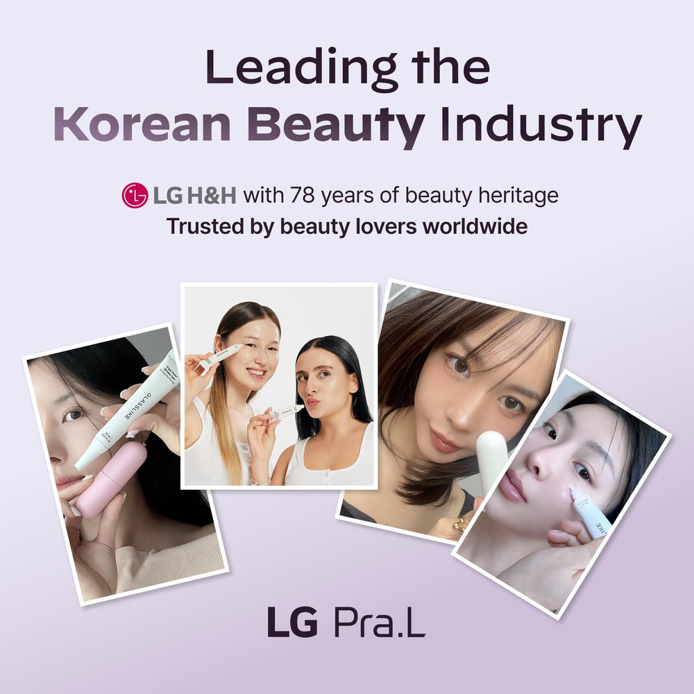 LG Pra.L glasslike formula on clean countertop suggesting daily care.