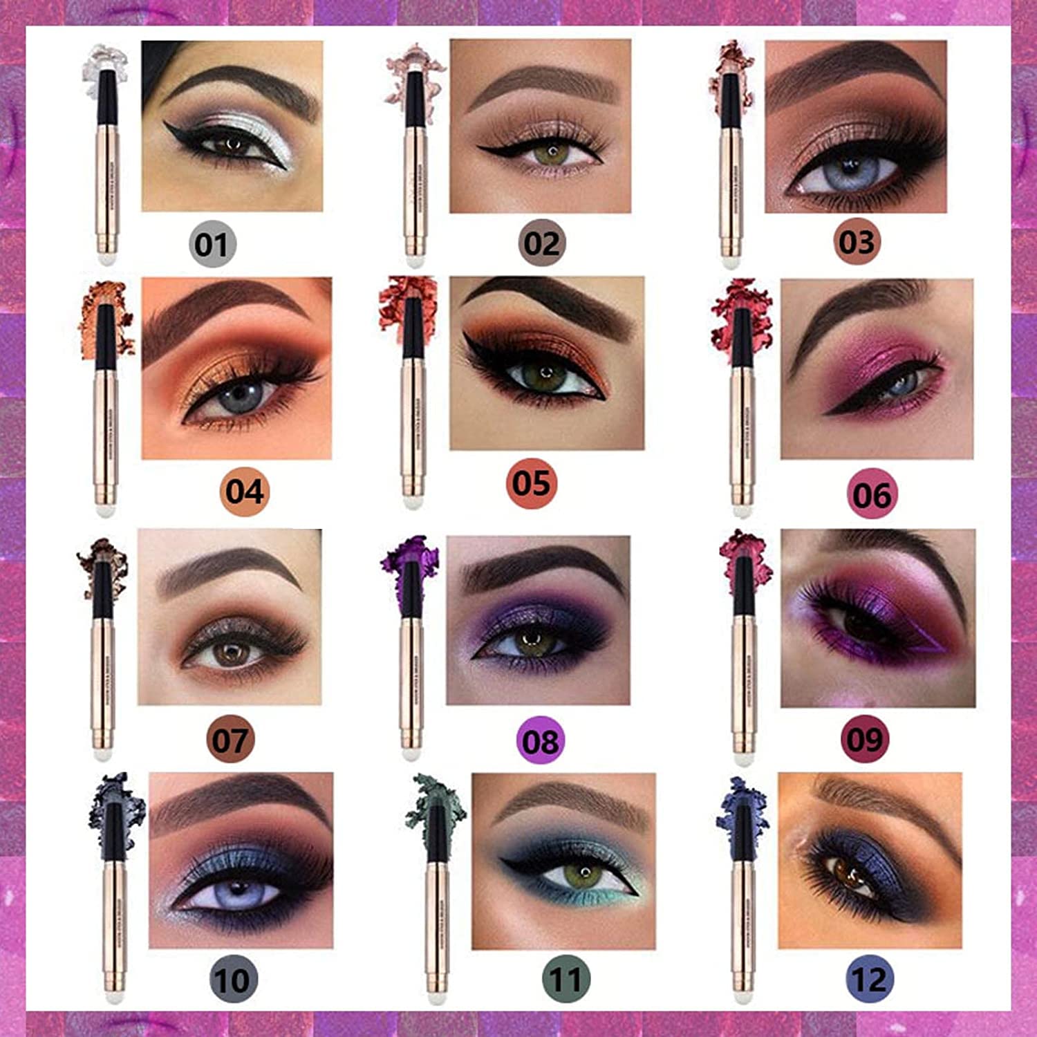 LGSZGDCN compact kit visuals for wedding, party, or everyday makeup routines.