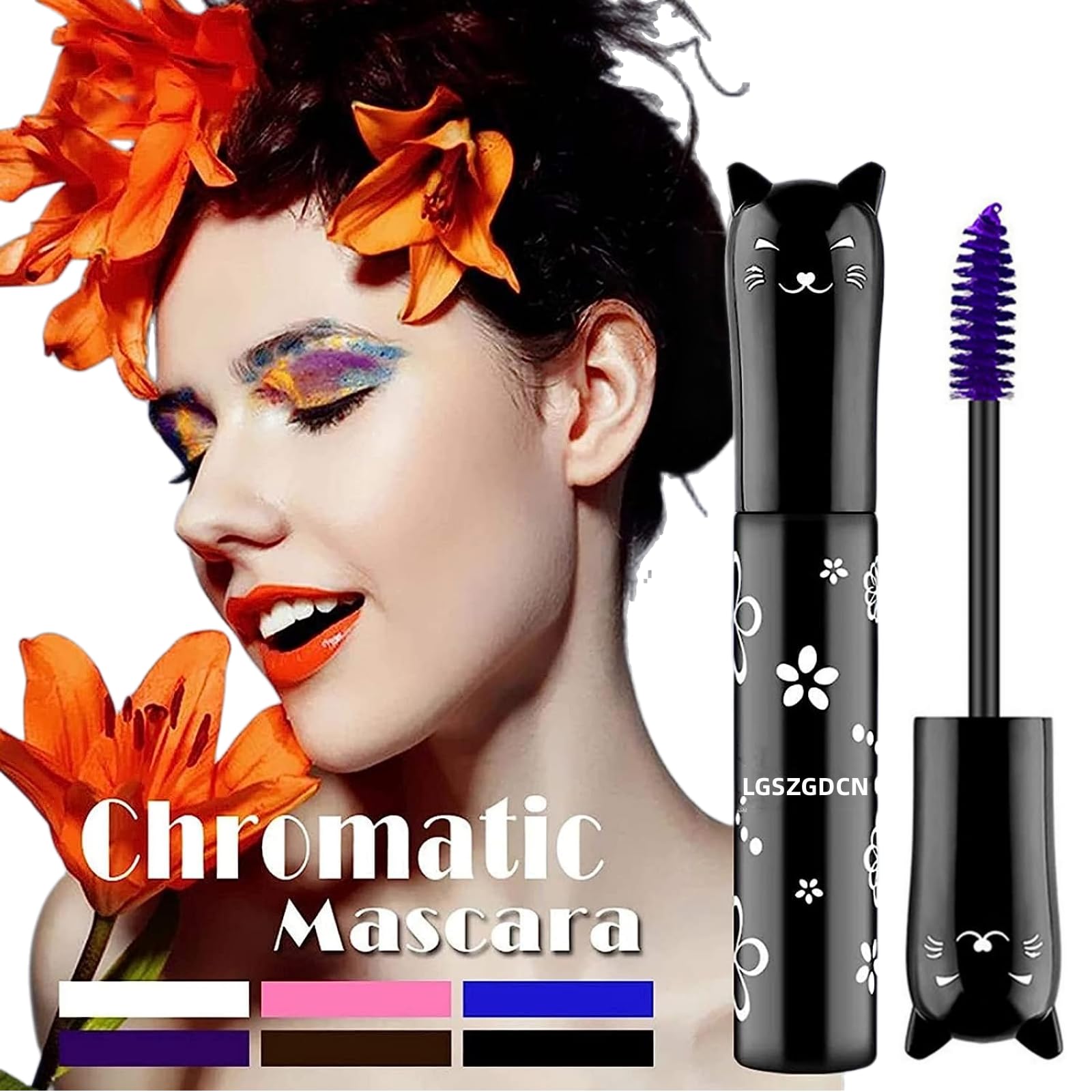 LGSZGDCN mascara brush bends for volumized lashes from root to tip