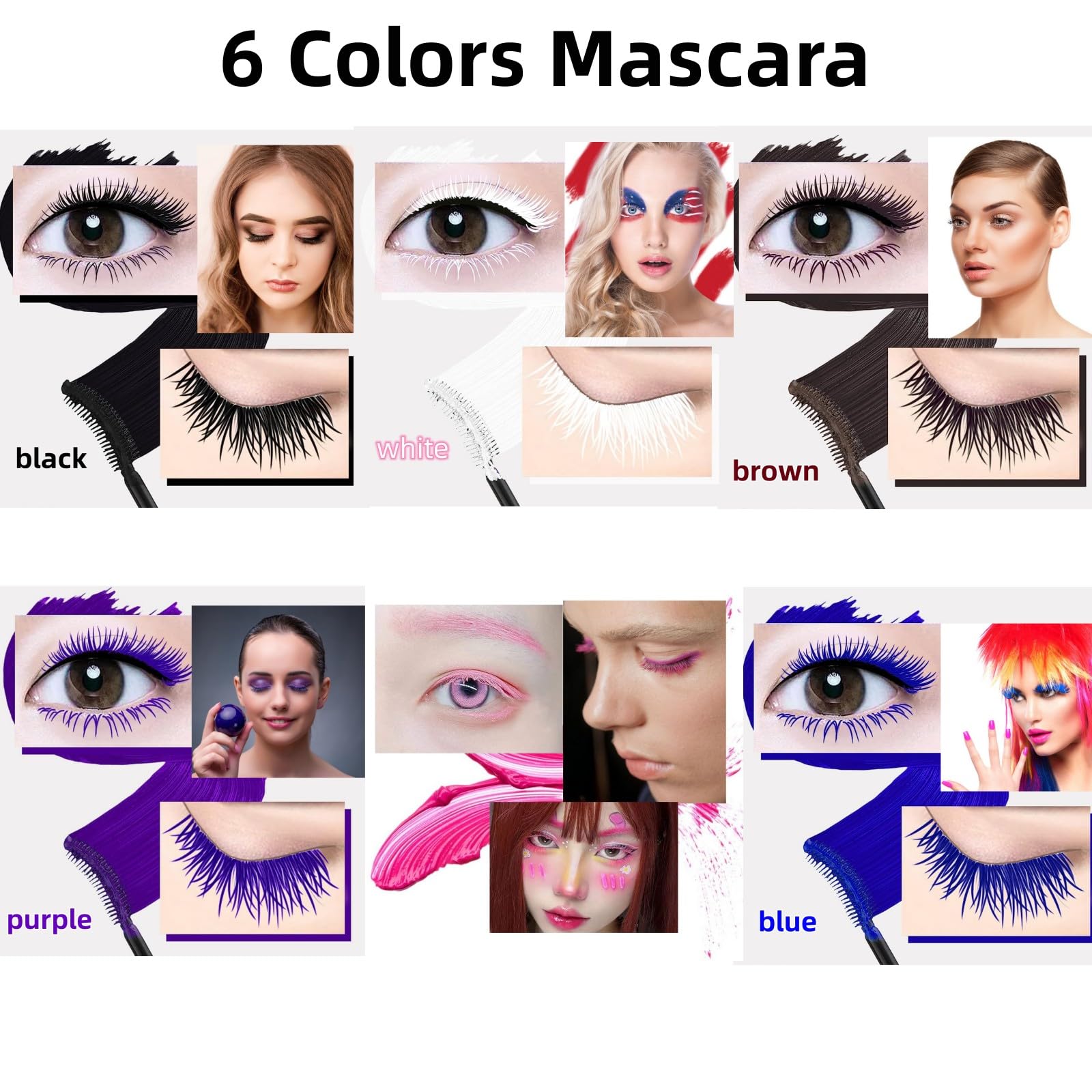 LGSZGDCN purple mascara tube for bold, eye-catching expression.