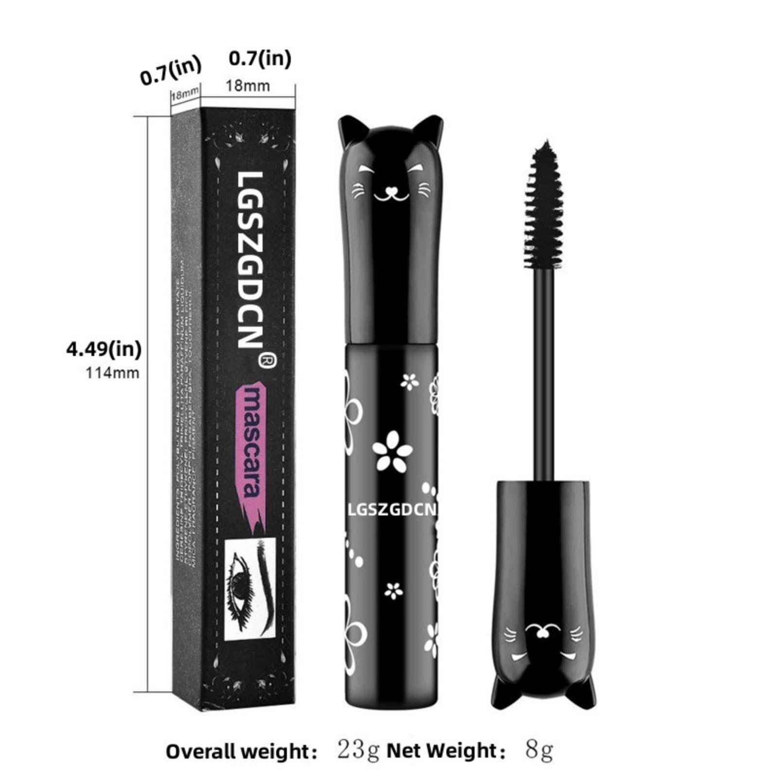 LGSZGDCN white mascara tube offers high-contrast drama for special occasions.