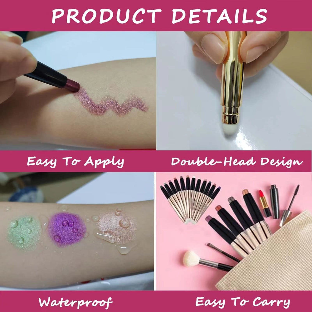 LGSZGDCN waterproof long-wear eyeshadow stick provides all-day color.