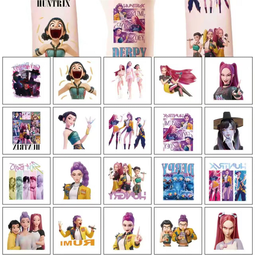 LHST Demon Cartoon Hunters tattoos for kids party favors and celebrations.