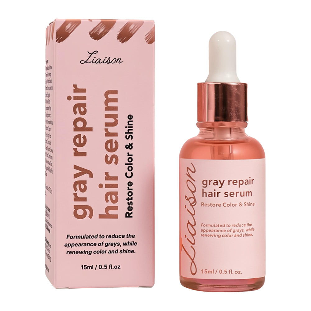 Liaison Gray Repair Serum bottle for daily use with subtle color revival