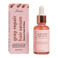 Liaison Gray Repair Serum bottle for daily use with subtle color revival