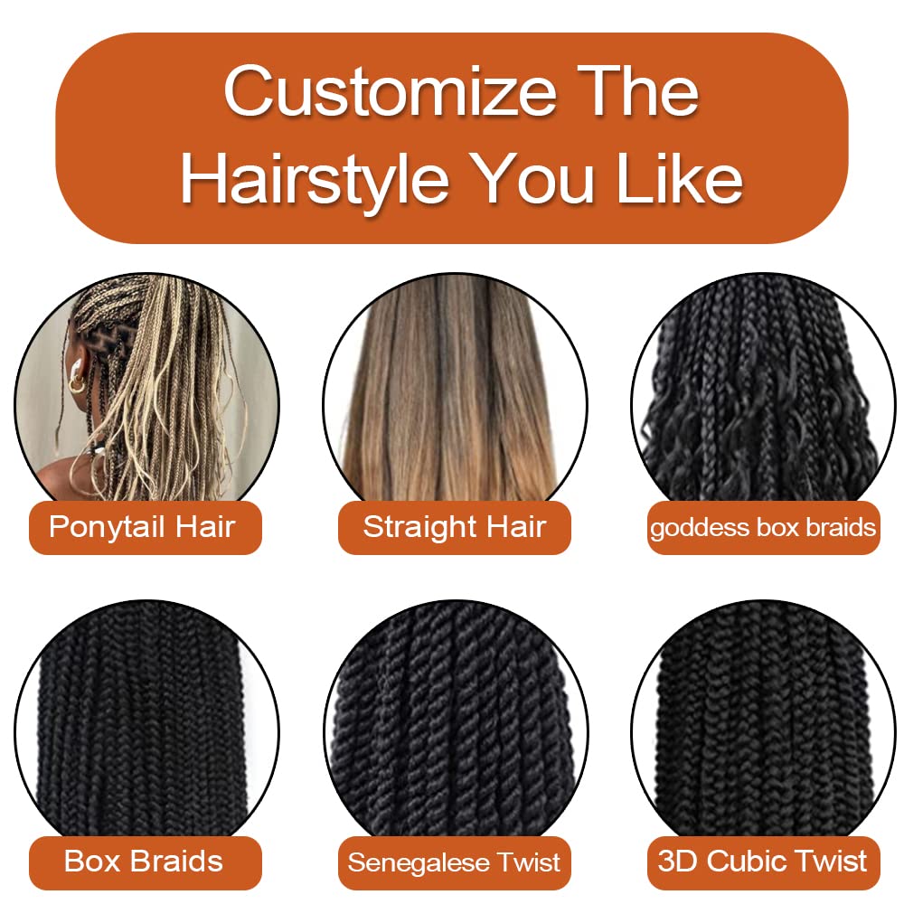 Lianzi curly braiding hair set is great for crochet and knotless styles.