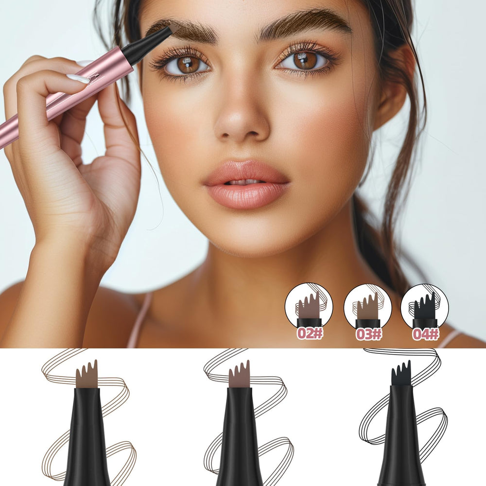 Liayozl eyebrow pencil skin swatch dark brown shade