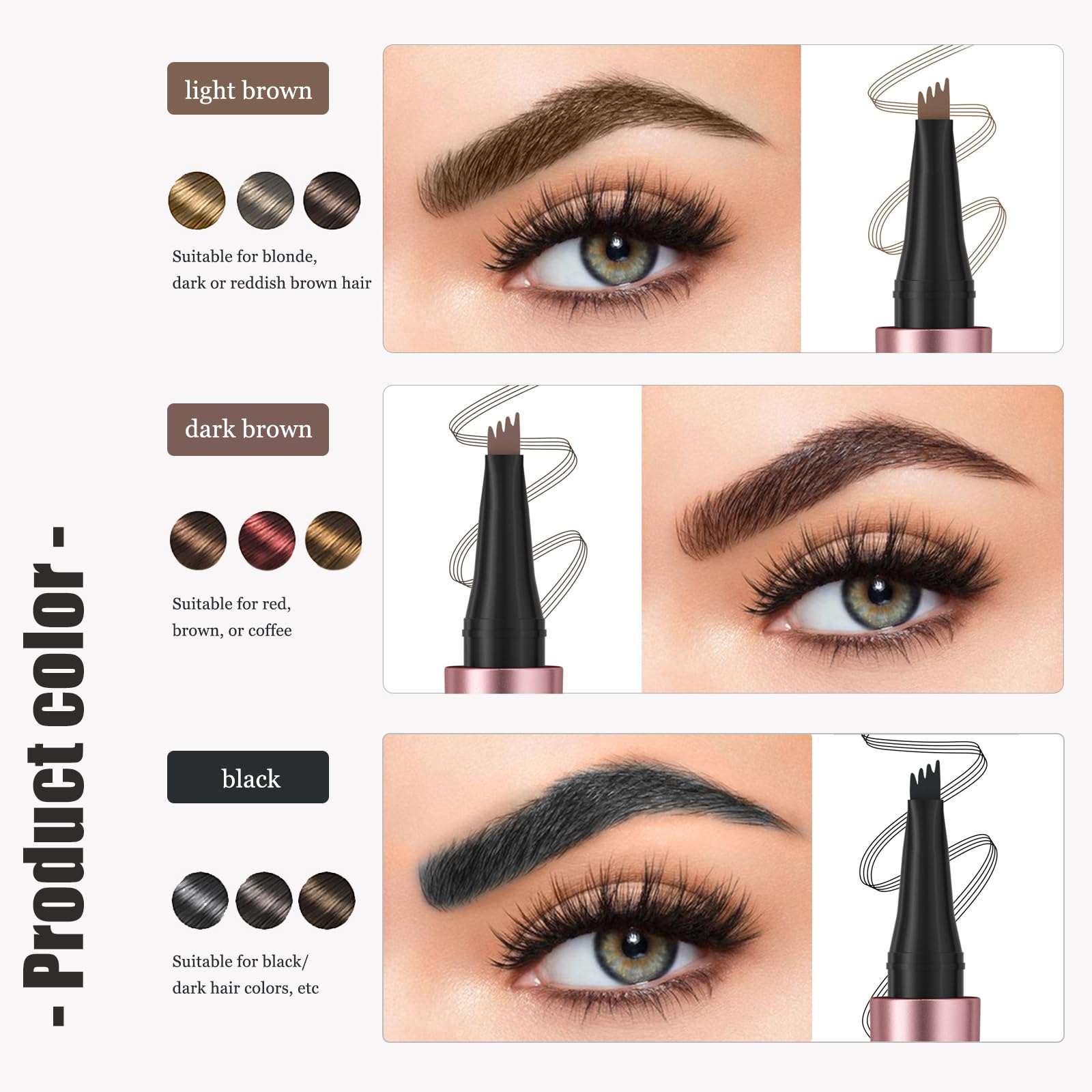 Liayozl waterproof test shows brow pen durability