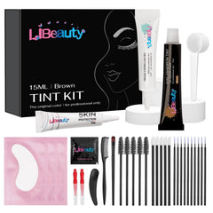Libeauty box with eyelash and eyebrow color kit for easy at-home tinting.
