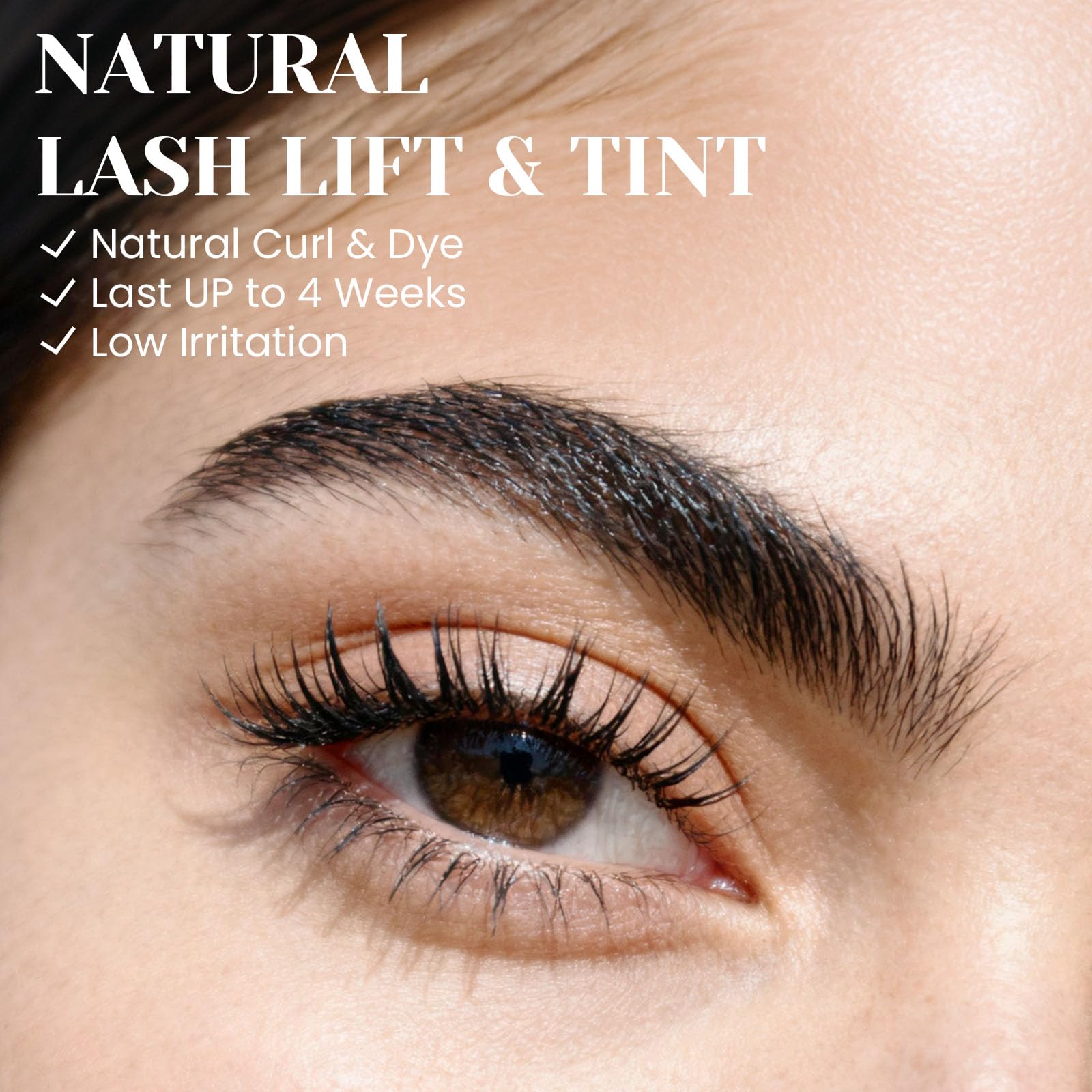 Libeauty Lash Lift Glue Balm close-up showing secure adhesion during application
