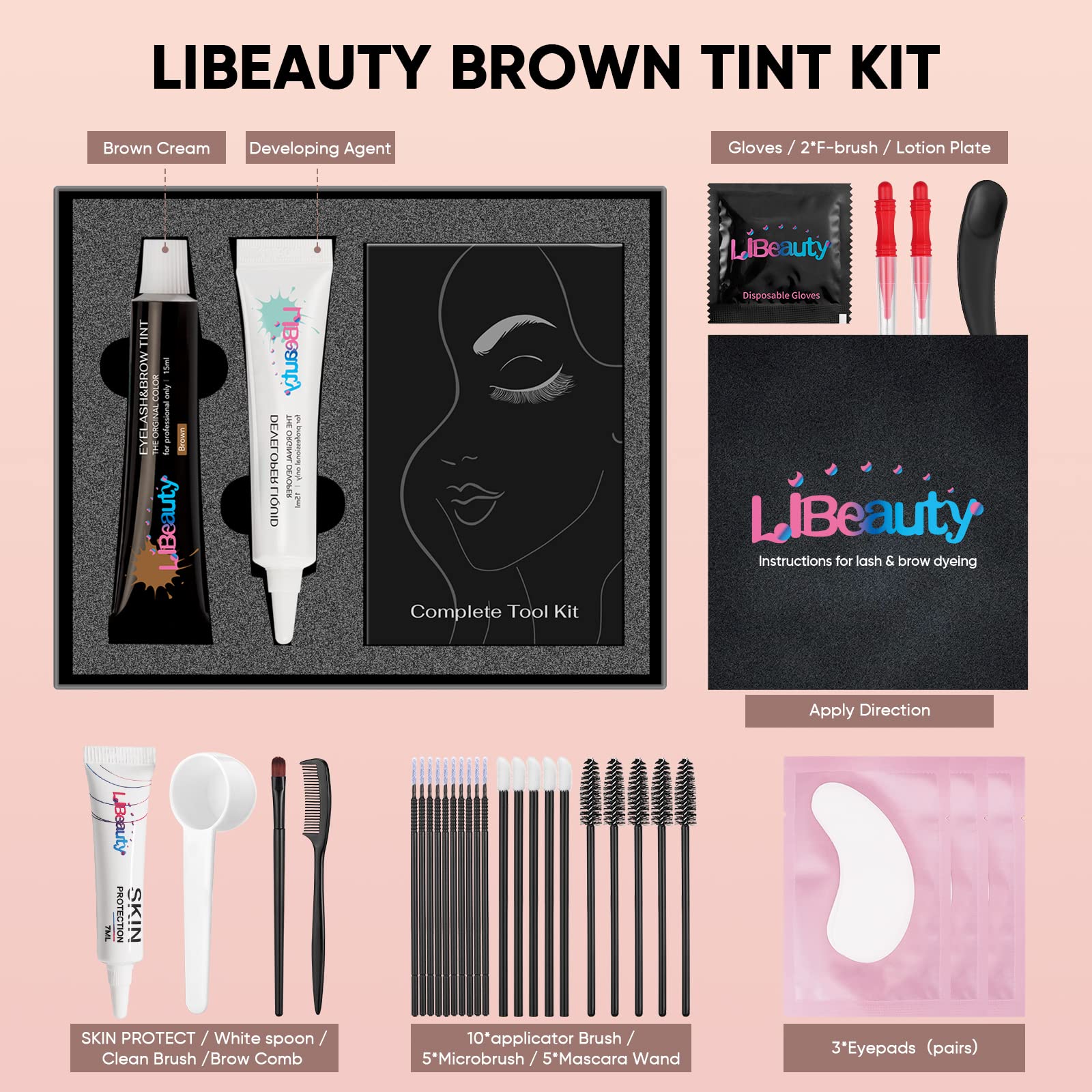Libeauty long-lasting tint for low-maintenance lashes and brows.