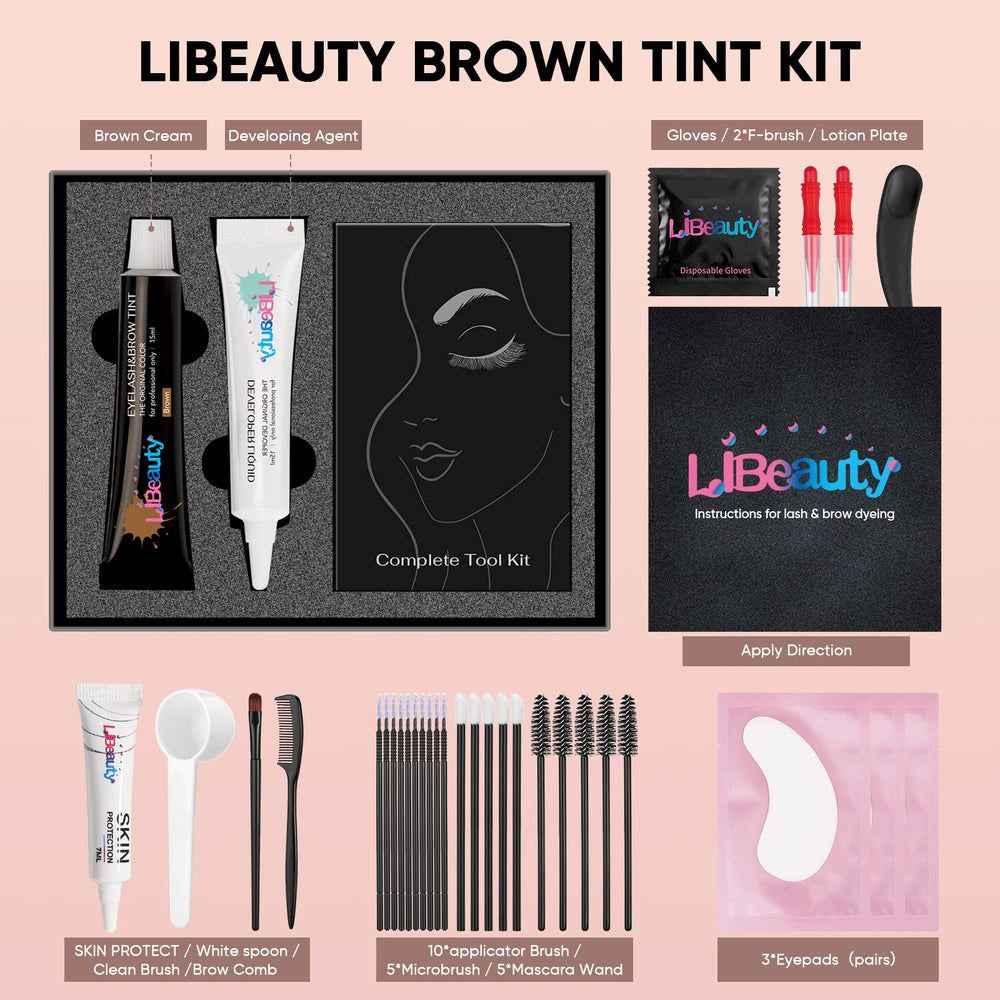 Libeauty long-lasting tint for low-maintenance lashes and brows.