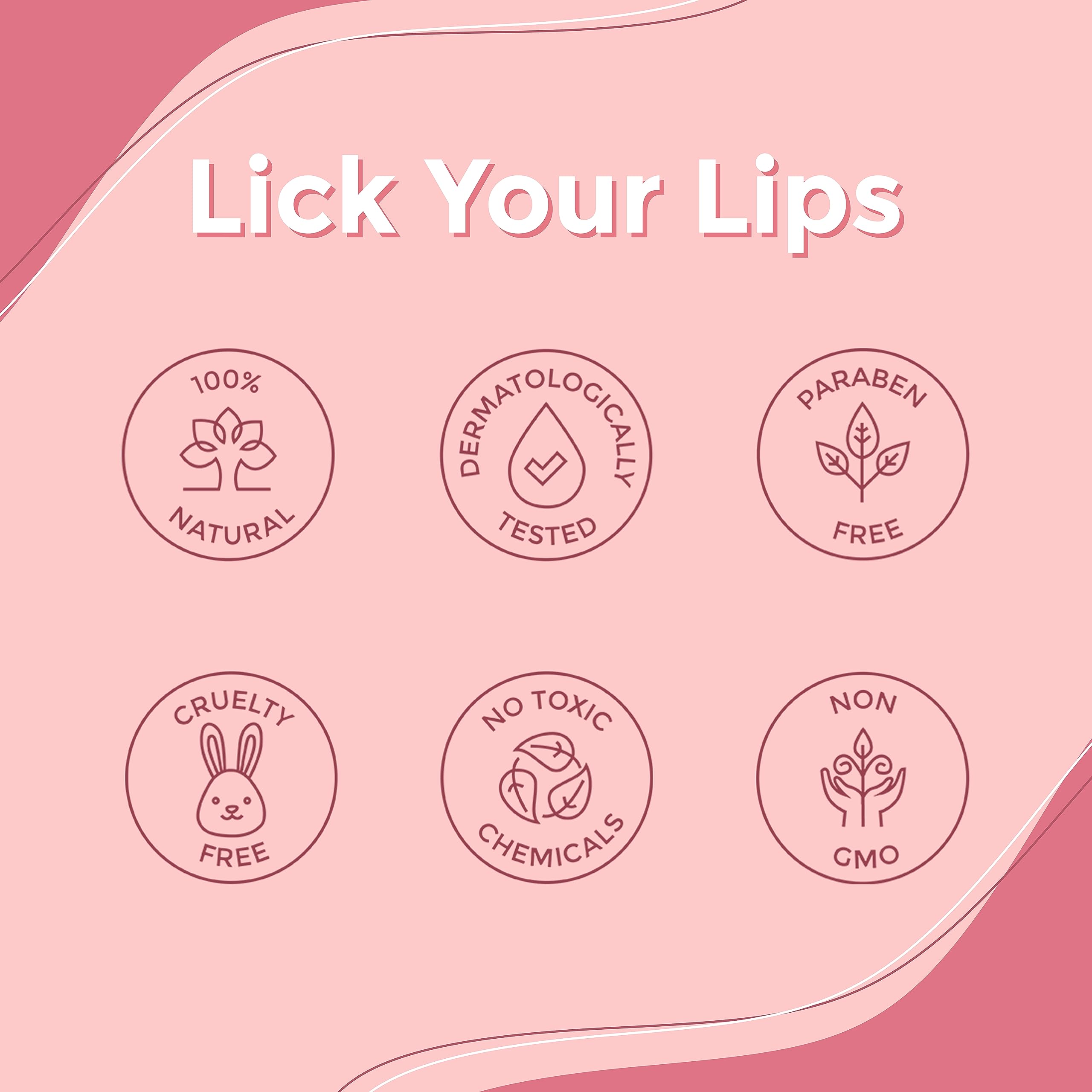 Lick Your Lips collagen-hyaluronic hydration close-up suggesting moisture support.