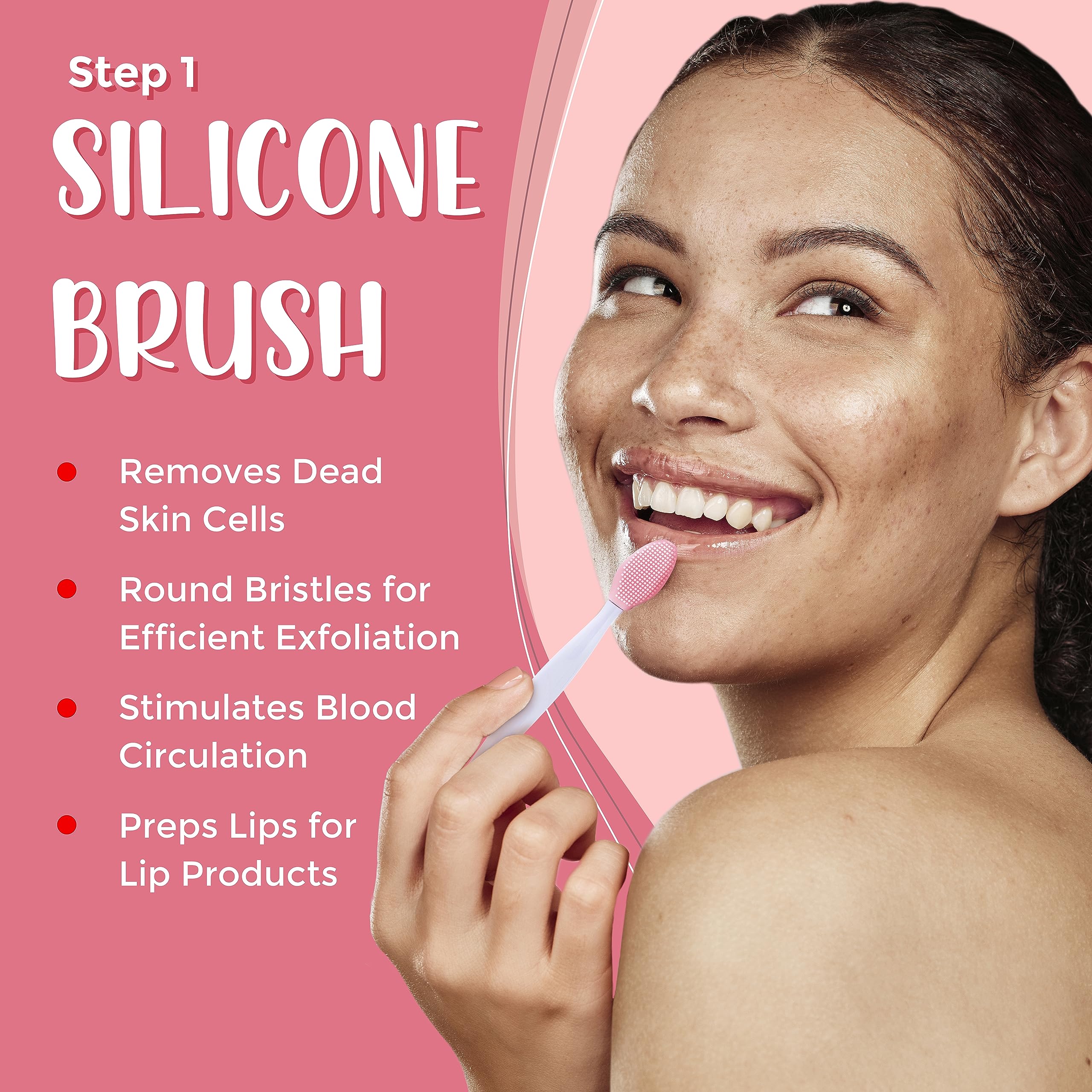 Lick Your Lips sugar lip scrub prepared to soften rough lip areas.