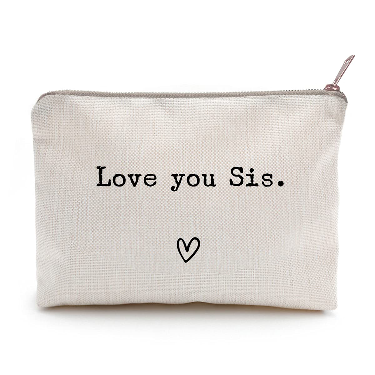 LICOBG Love You Sister makeup case, ideal for gifting and on-the-go organization.