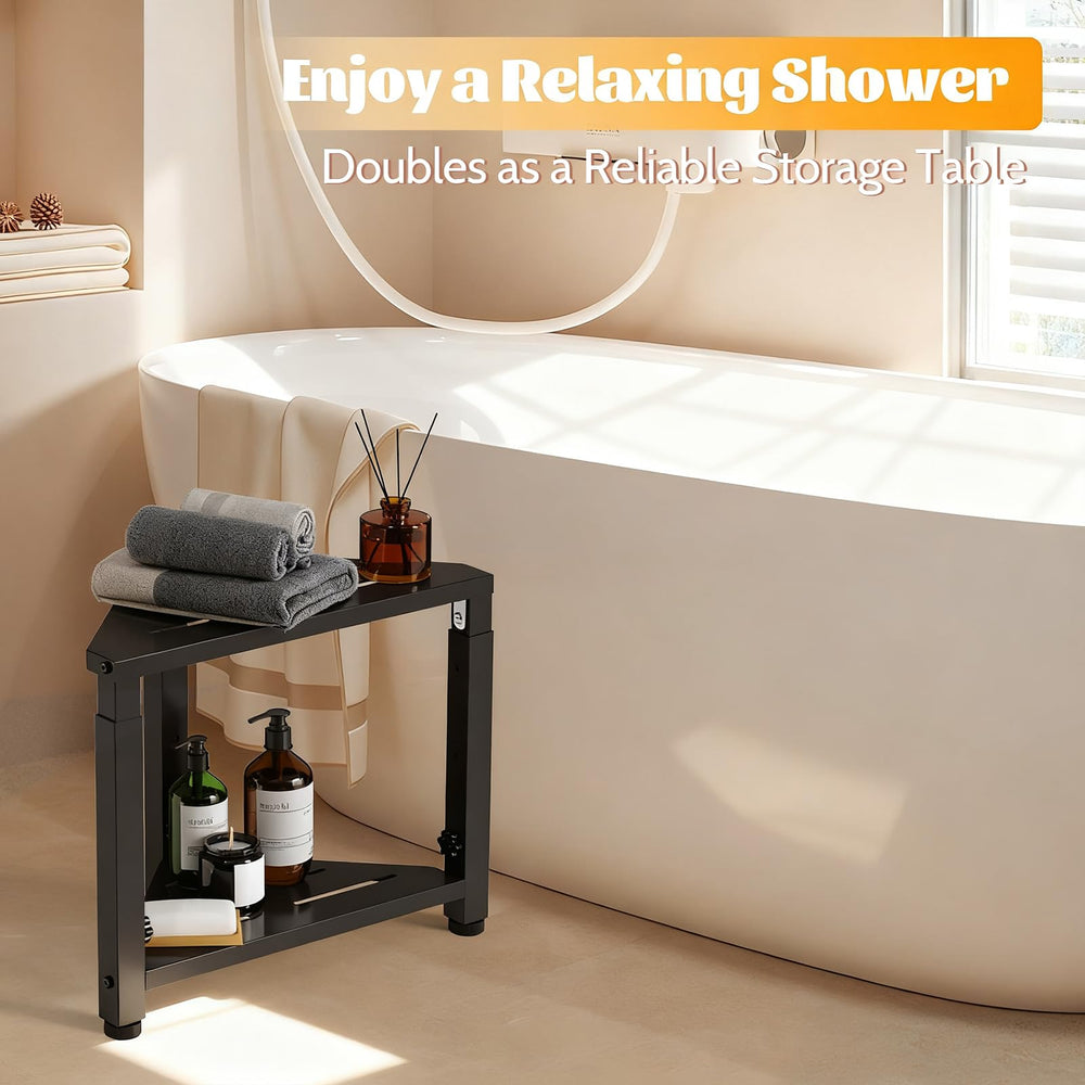 LIDTOP shower foot rest supporting up to 500 lb during daily use