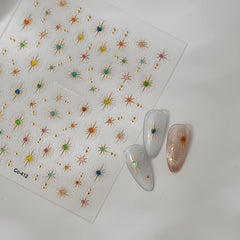 LIDUNANWU embossed 5D decals elevate DIY nails with textured shine.