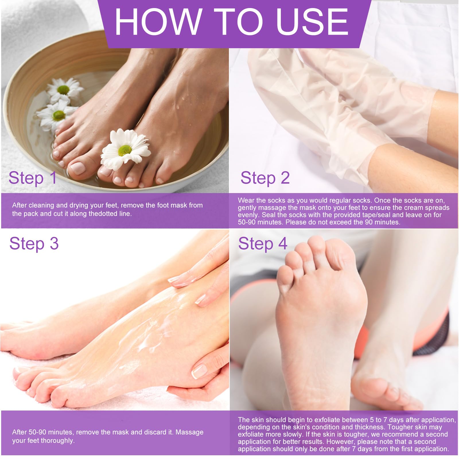 Liefiet lavender foot mask delivers spa-like aroma for daily foot care.