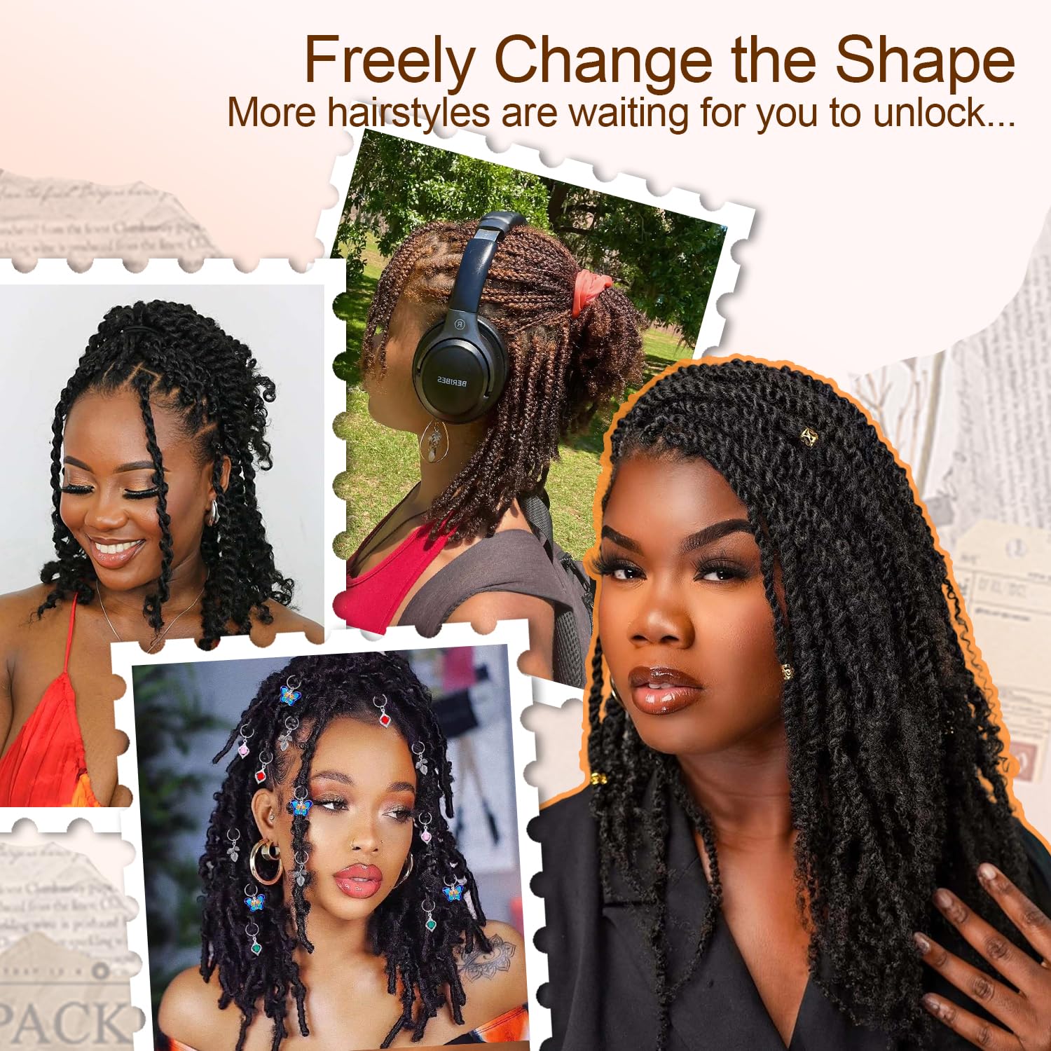 LifabBeauty Afro Kinkys dye-compatible hair ready for color