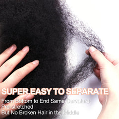 LifabBeauty Afro Kinkys kinky curly texture mimics natural curls