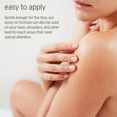 LIFE-FLO spray on back and shoulders for targeted skin care