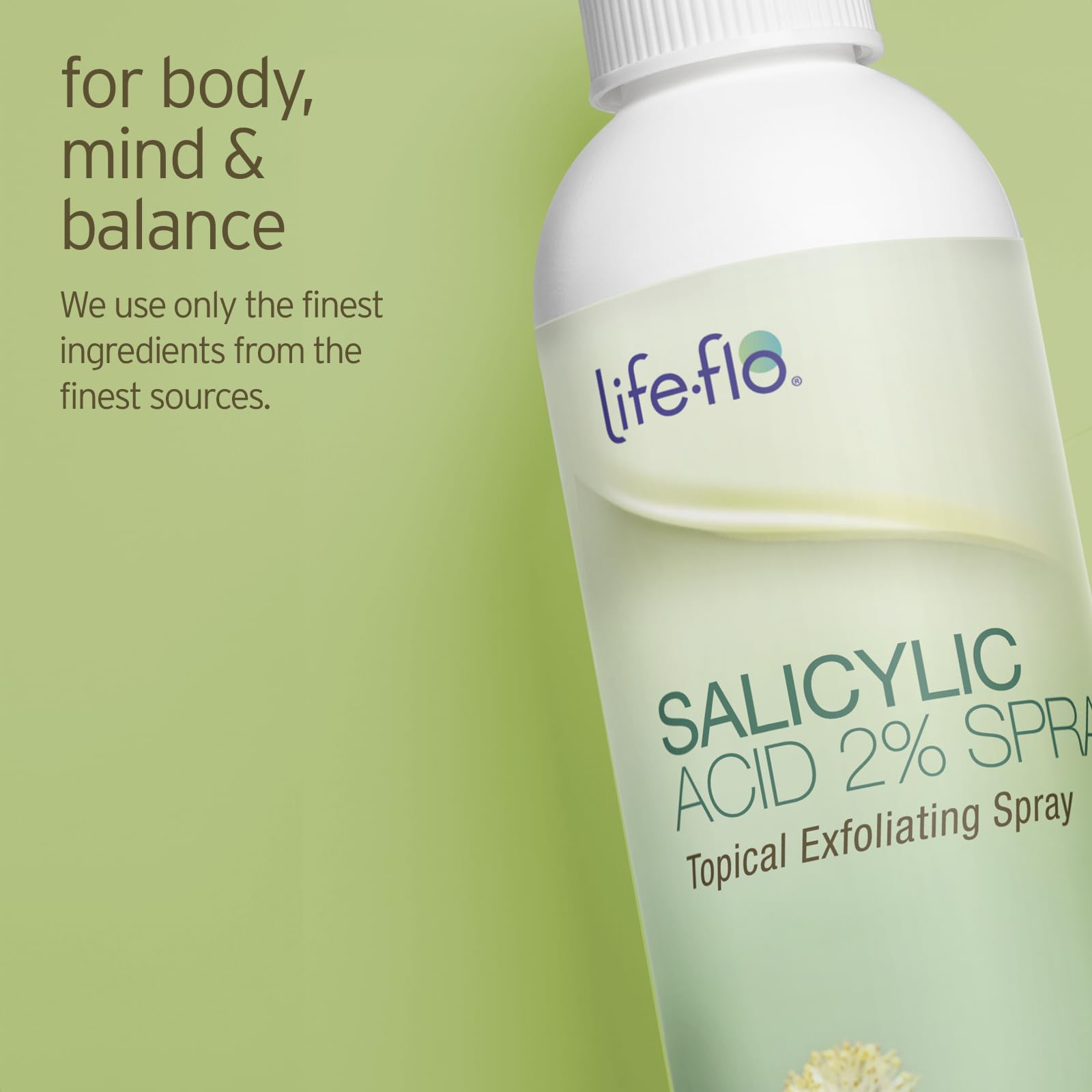 LIFE-FLO fragrance free label emphasizing fragrance free formula