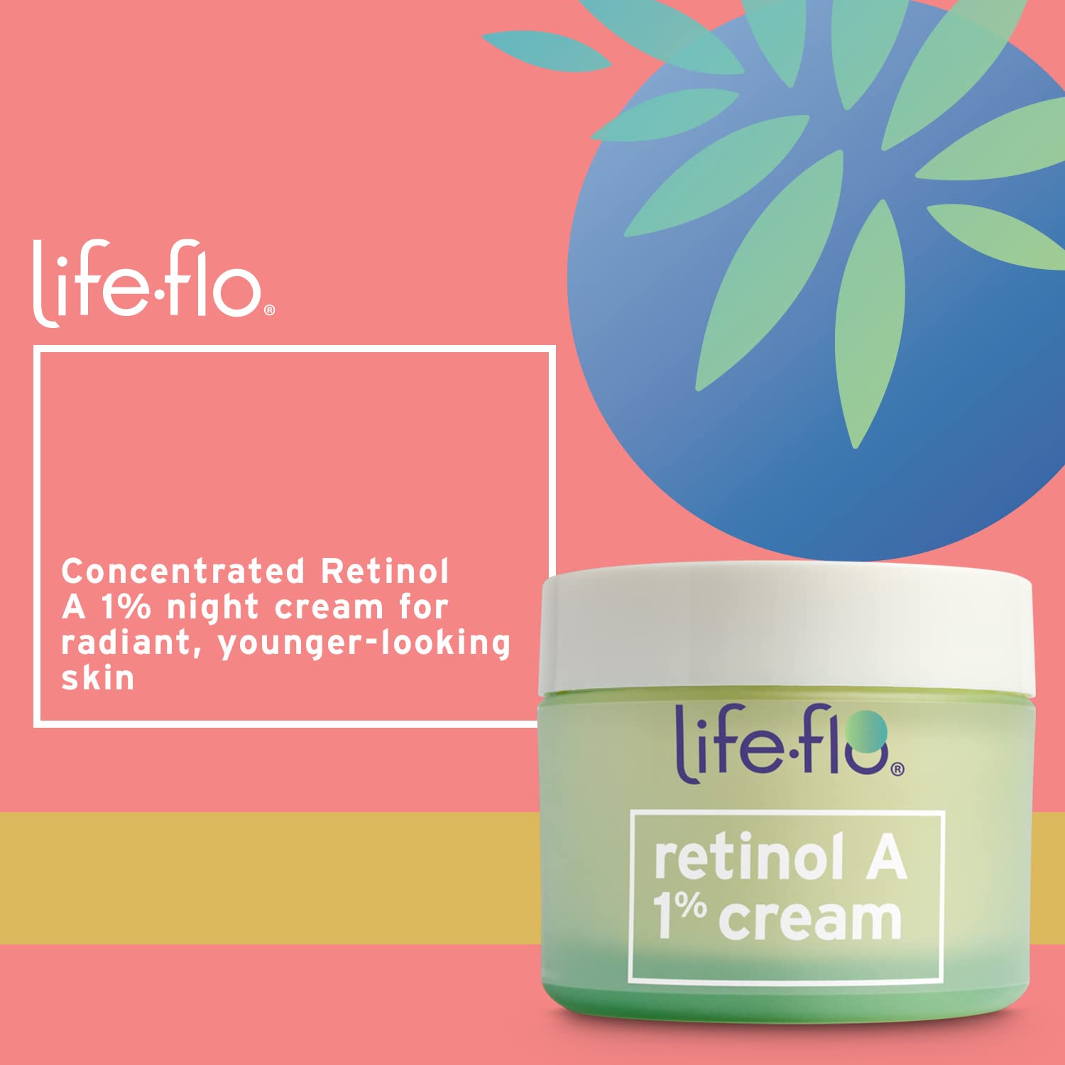 LIFE-FLO Retinol Face Cream tube for a soothing nighttime routine