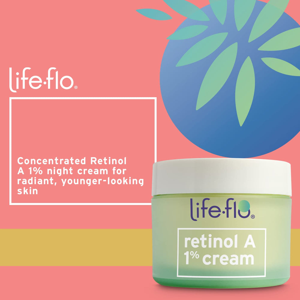 LIFE-FLO Retinol Face Cream tube for a soothing nighttime routine