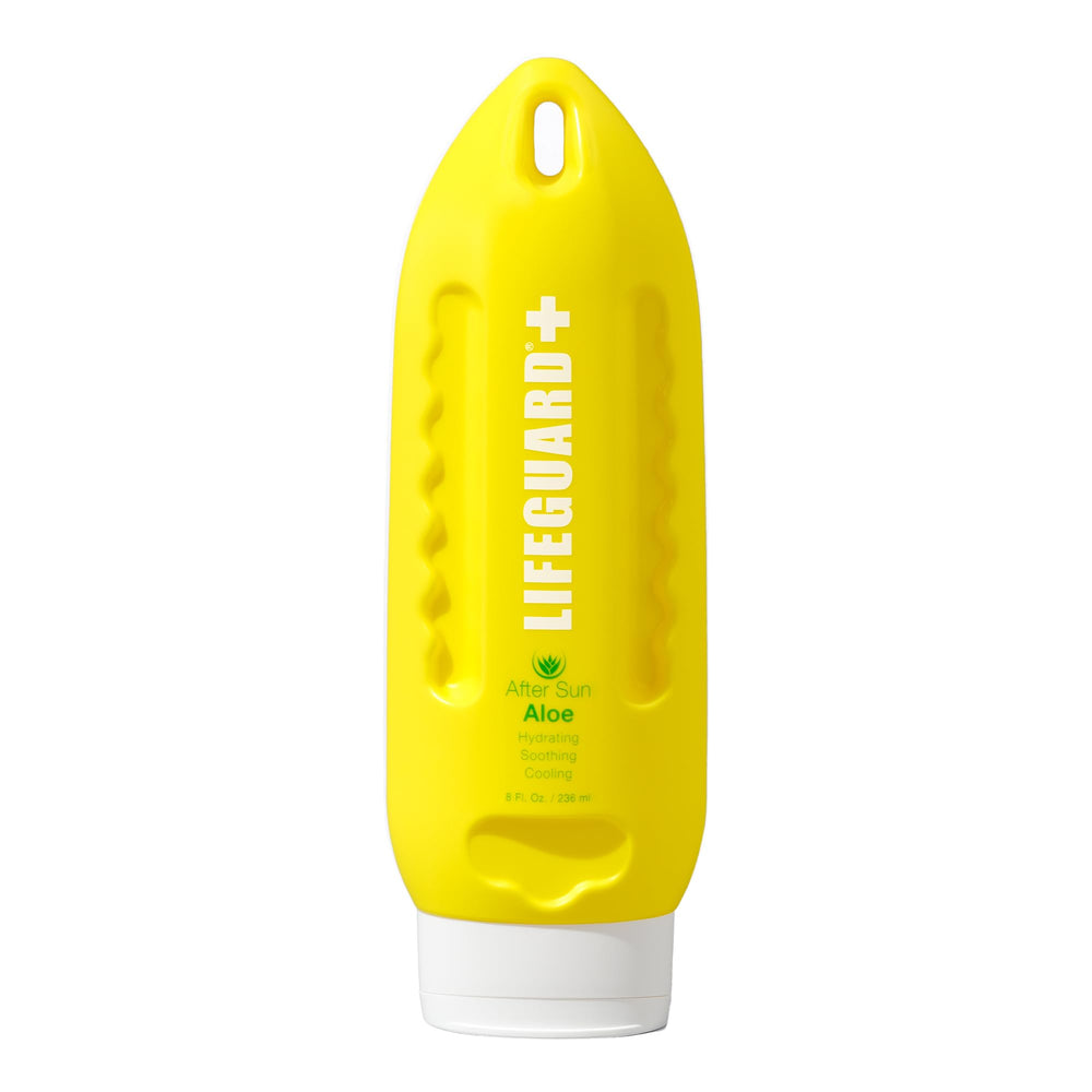 LIFEGUARD After Sun Aloe Gel bottle shown for instant hydration after sun exposure