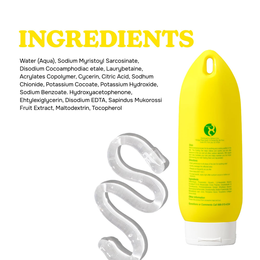 LIFEGUARD After Sun Aloe Gel supports multiple uses for face, body, and scalp