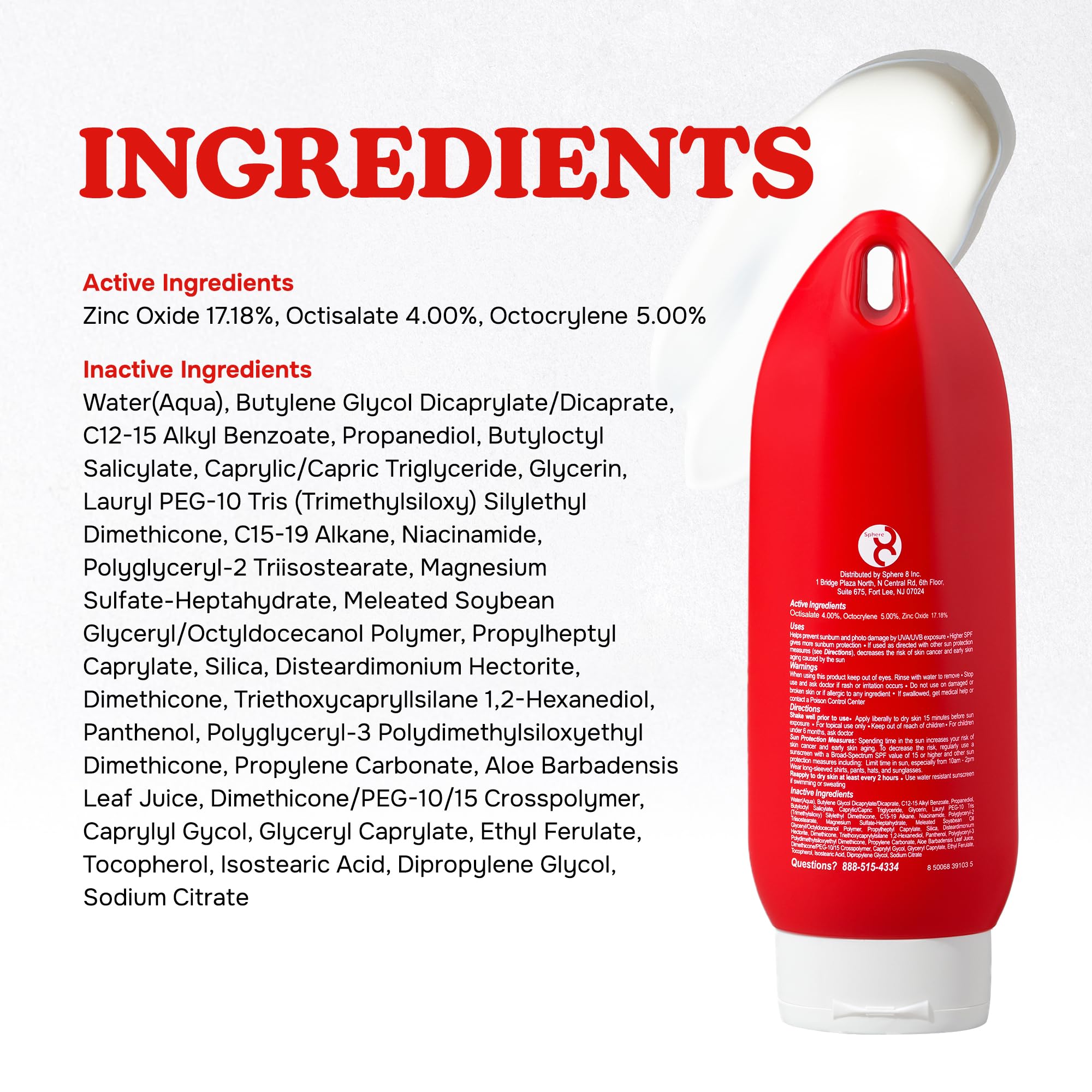 LIFEGUARD 8 oz travel-size sunscreen bottle for on-the-go