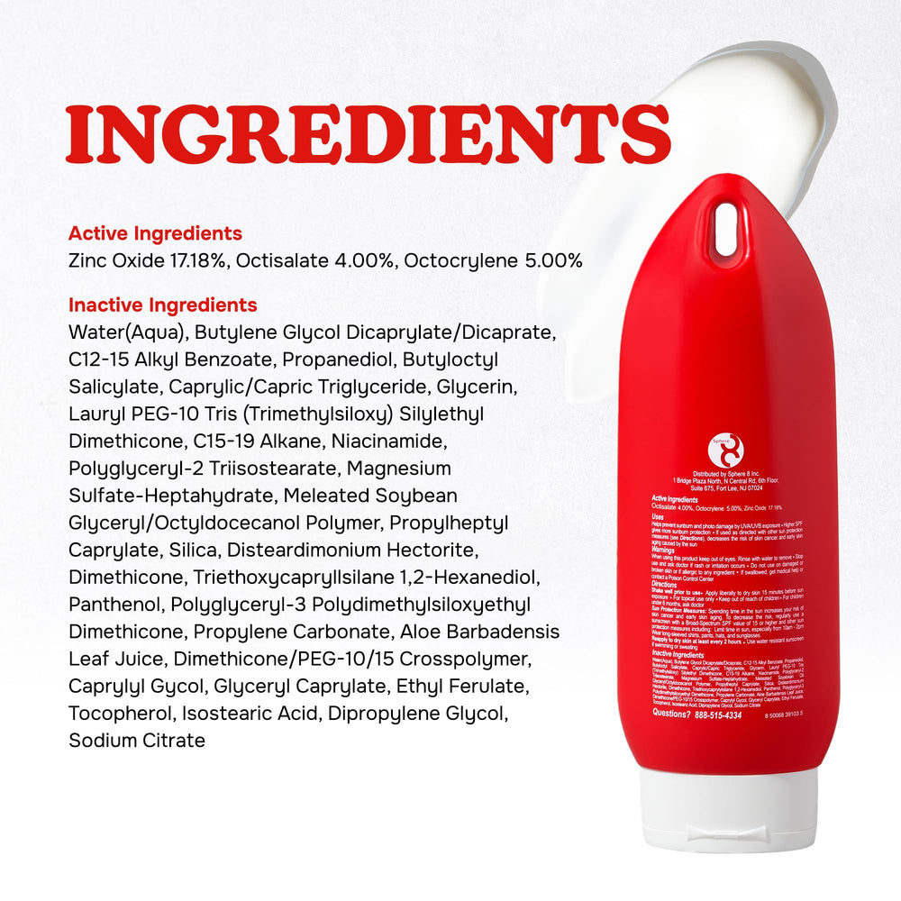 LIFEGUARD 8 oz travel-size sunscreen bottle for on-the-go