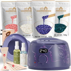 Lifestance Amethyst Trace warmer shown with stylish purple design for home waxing sessions