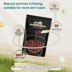 Lifestance Coffee Wax Beads melting and applying for comfortable at-home waxing session.