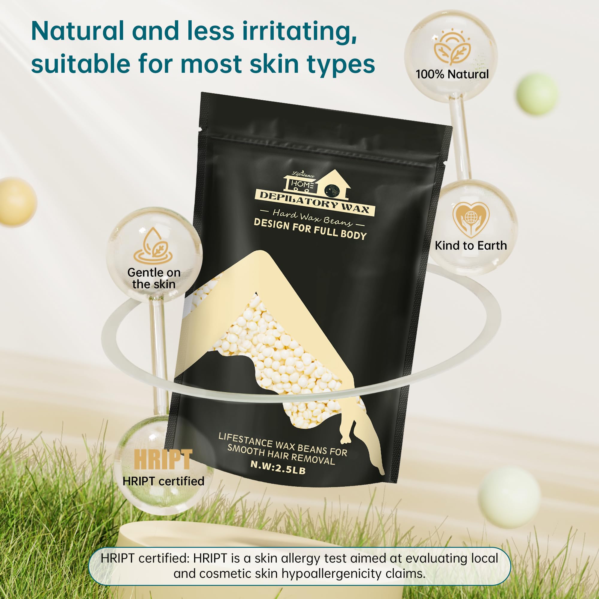 Lifestance beads used for Brazilian waxing with careful precision