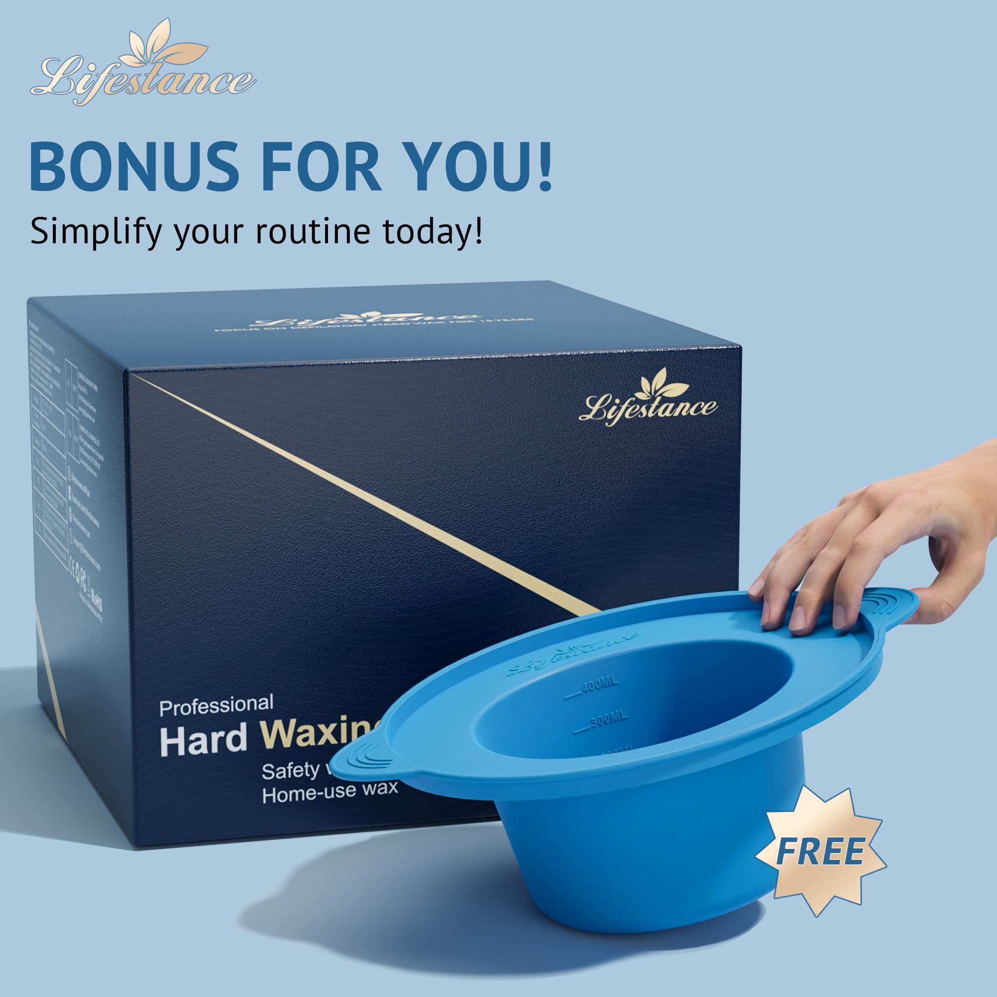 Lifestance complete kit enables a full at-home waxing routine.