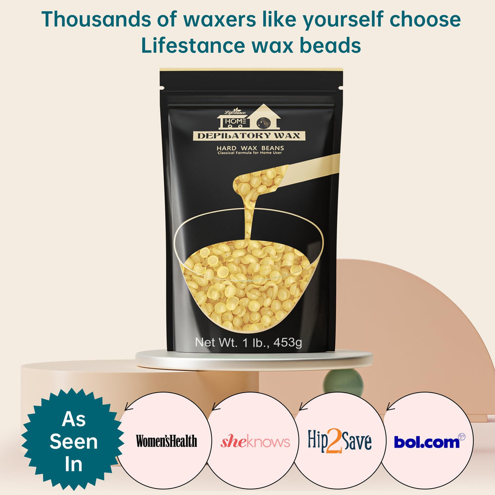 Lifestance Honey Wax Beads designed for full-body waxing at home