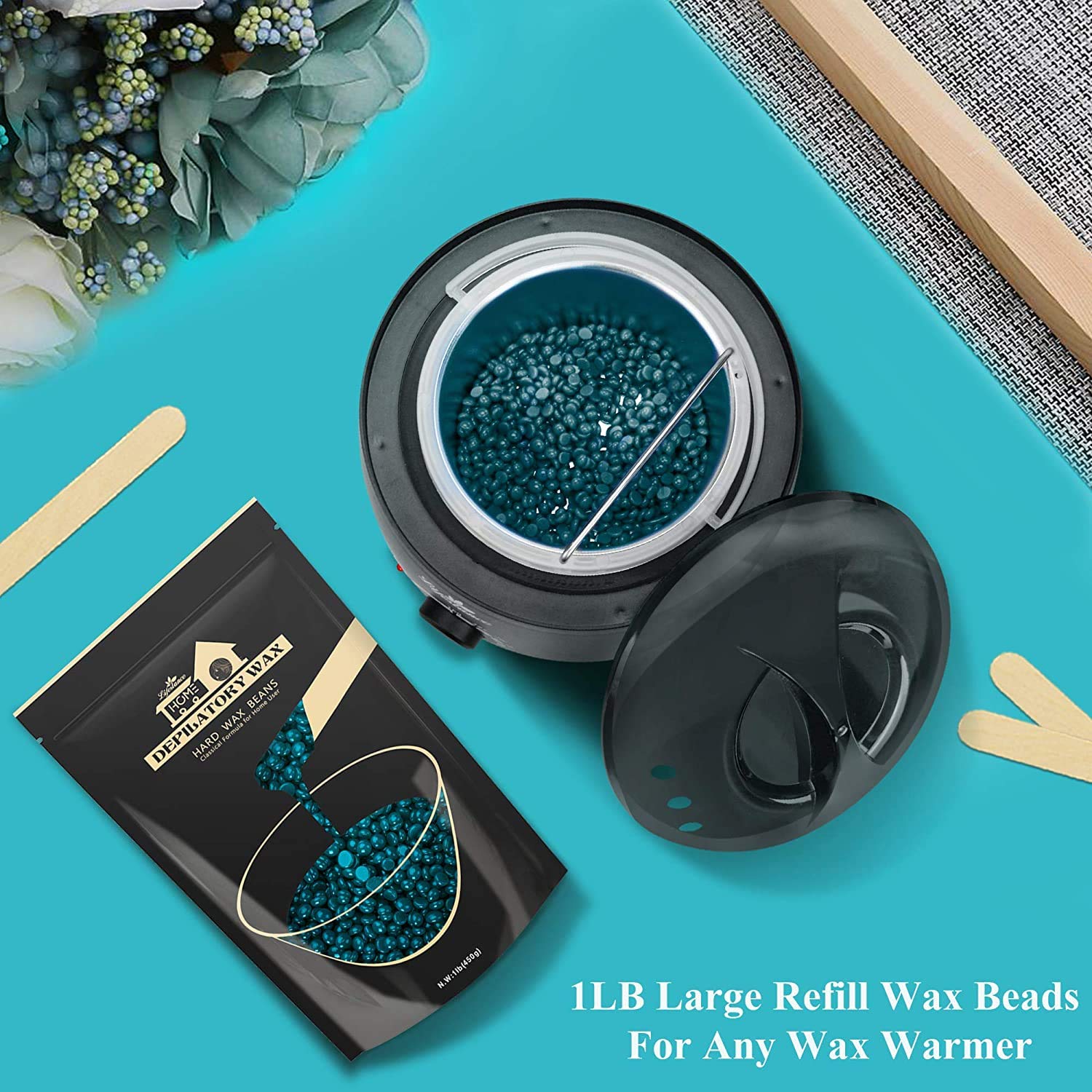 Lifestance Jasmine wax beads for face and body with soothing scent.