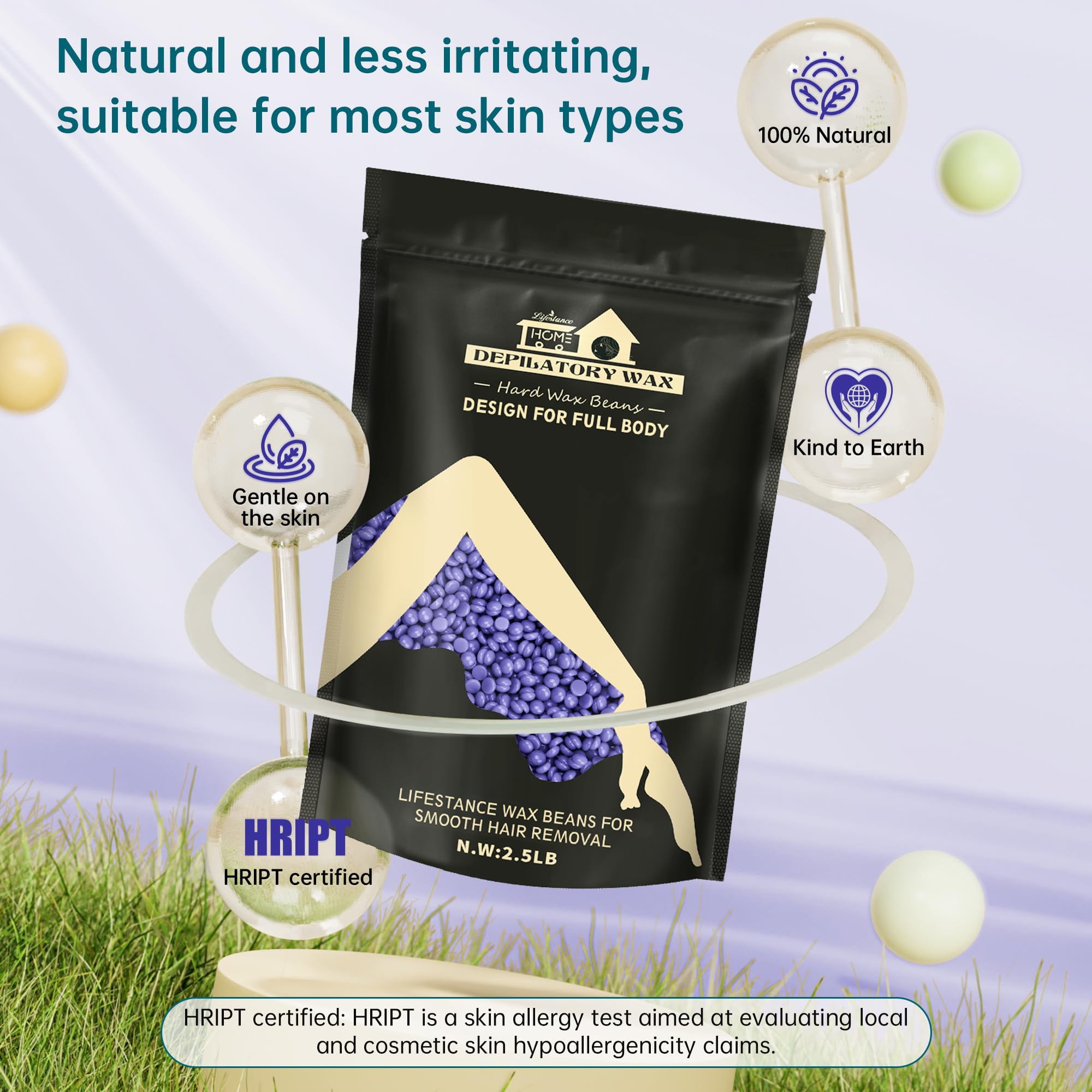 Lifestance lavender wax applied to arm during at-home session