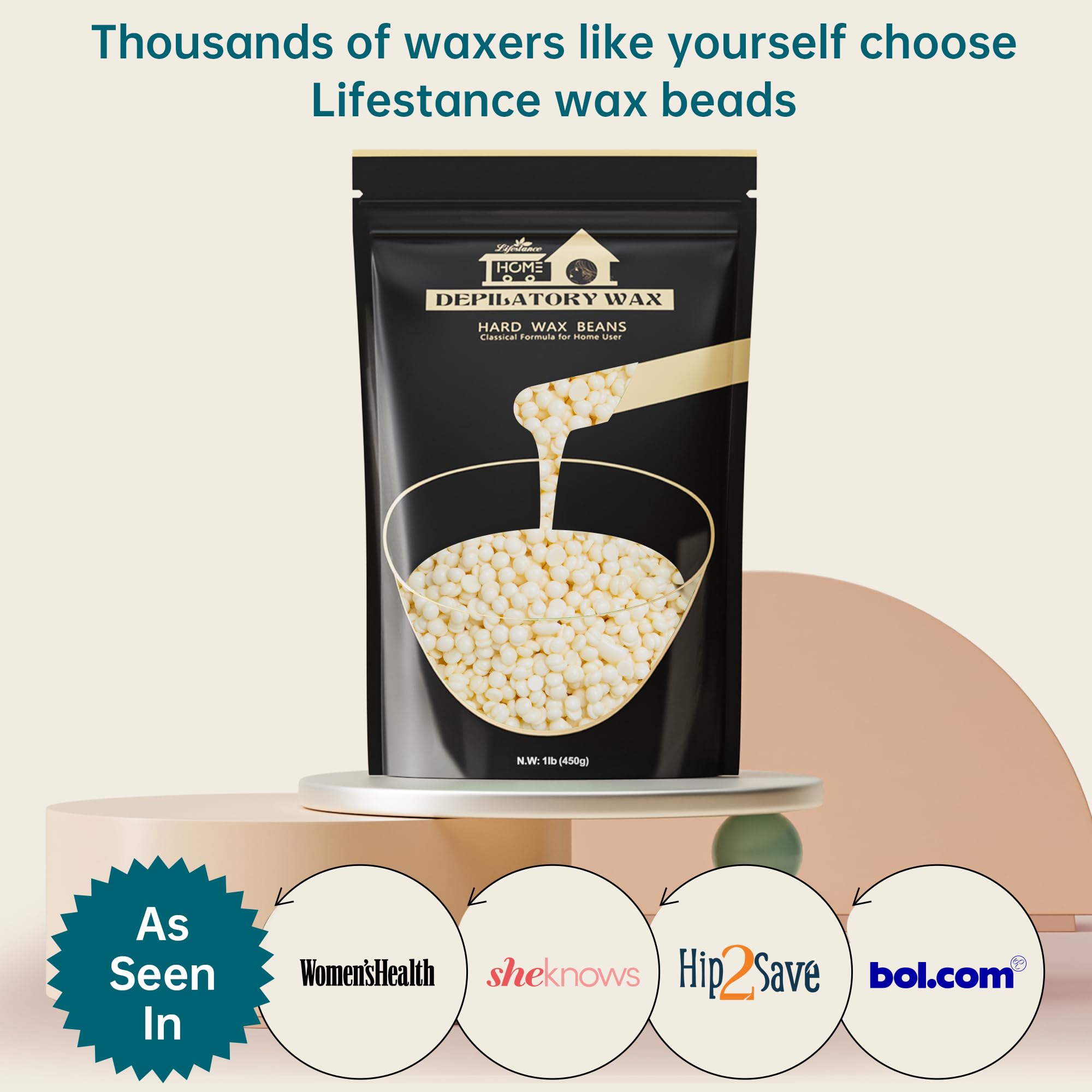 Lifestance nose waxing beads kit ready for precise use
