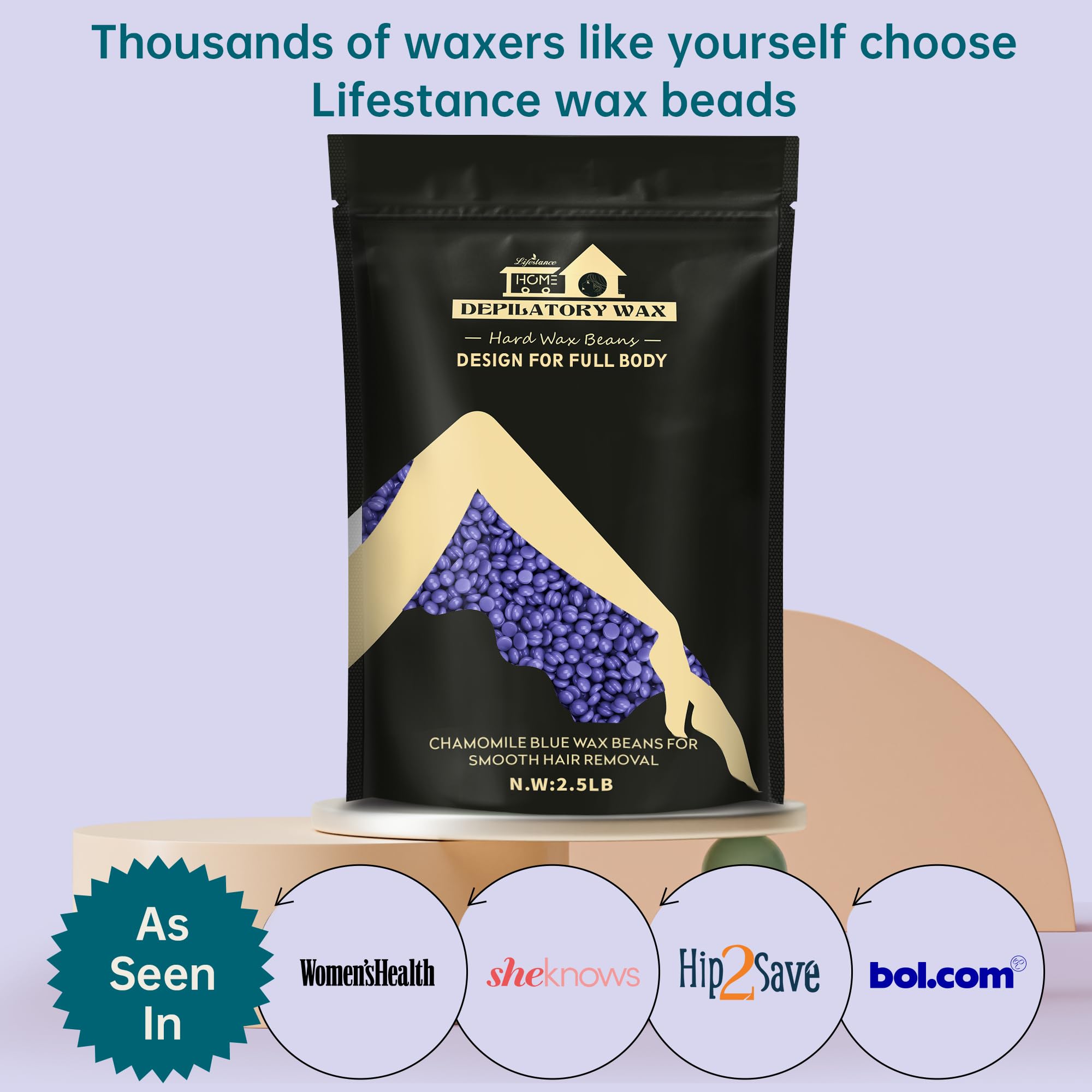 Lifestance unisex waxing kit suitable for both women and men